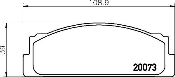 Cobreq N-551 - Комплект спирачно феродо, дискови спирачки vvparts.bg