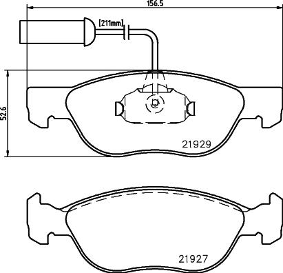 Cobreq N564 - Комплект спирачно феродо, дискови спирачки vvparts.bg