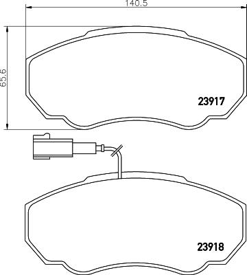 Cobreq N-573 - Комплект спирачно феродо, дискови спирачки vvparts.bg