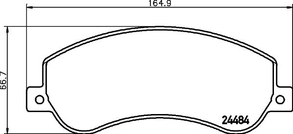 Cobreq N-293 - Комплект спирачно феродо, дискови спирачки vvparts.bg