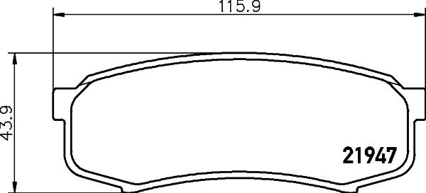 Cobreq N-1449 - Комплект спирачно феродо, дискови спирачки vvparts.bg