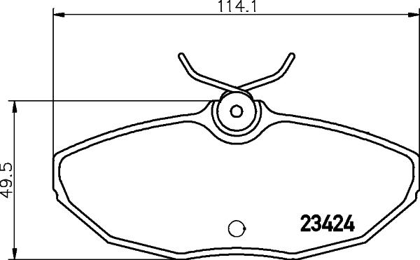 Cobreq N-1450 - Комплект спирачно феродо, дискови спирачки vvparts.bg