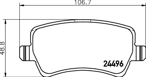 Cobreq N-1474 - Комплект спирачно феродо, дискови спирачки vvparts.bg