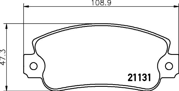 Cobreq N-108 - Комплект спирачно феродо, дискови спирачки vvparts.bg