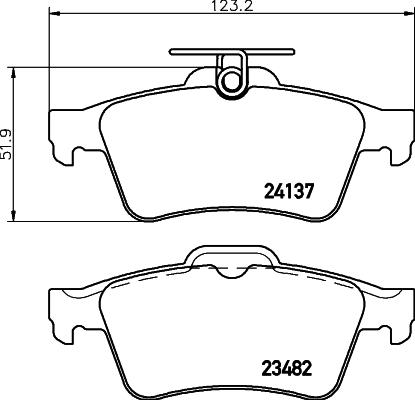 Cobreq N-187 - Комплект спирачно феродо, дискови спирачки vvparts.bg