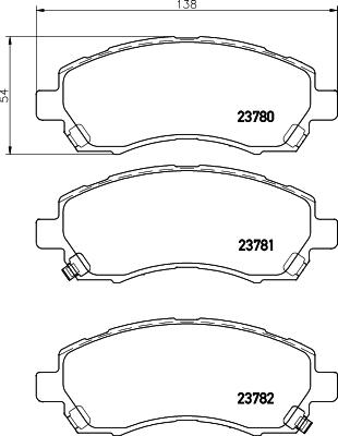 Cobreq N-1336 - Комплект спирачно феродо, дискови спирачки vvparts.bg