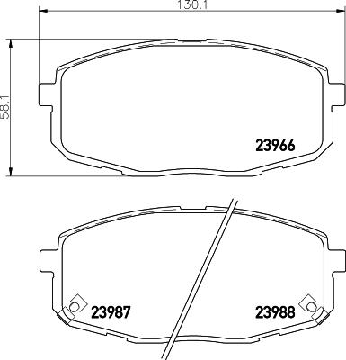 Cobreq N-1247 - Комплект спирачно феродо, дискови спирачки vvparts.bg