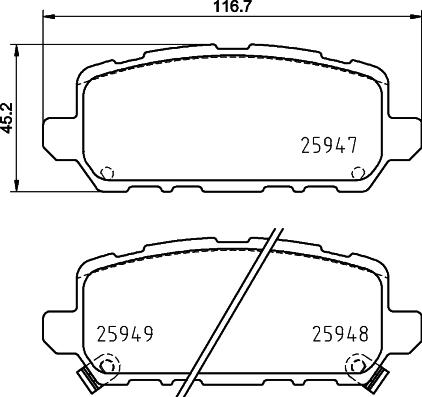 Cobreq N-1783 - Комплект спирачно феродо, дискови спирачки vvparts.bg