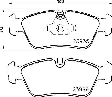 Cobreq N-1724 - Комплект спирачно феродо, дискови спирачки vvparts.bg