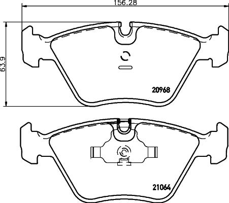 Cobreq N-863 - Комплект спирачно феродо, дискови спирачки vvparts.bg