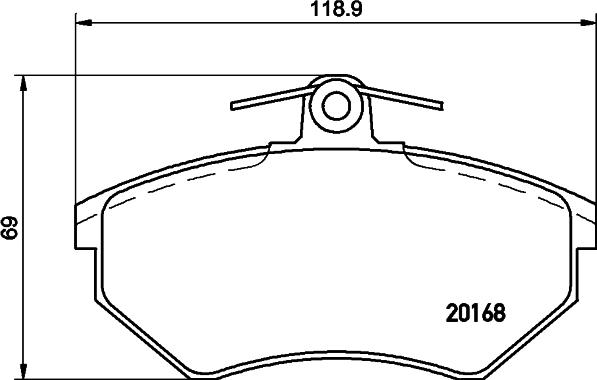 Cobreq N-885 - Комплект спирачно феродо, дискови спирачки vvparts.bg