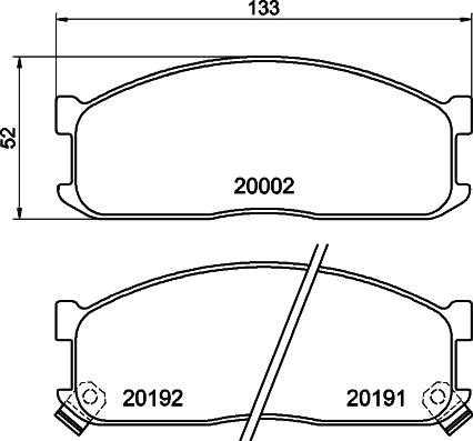 Cobreq N-886 - Комплект спирачно феродо, дискови спирачки vvparts.bg