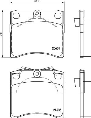 Cobreq N-258 - Комплект спирачно феродо, дискови спирачки vvparts.bg