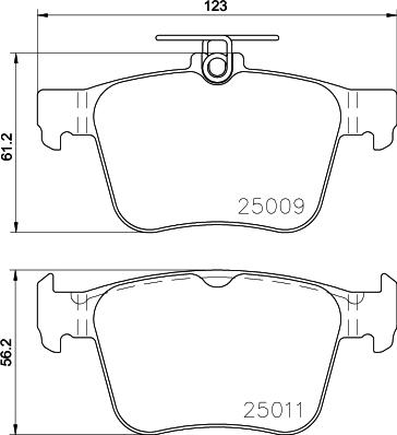 Cobreq N-2000 - Комплект спирачно феродо, дискови спирачки vvparts.bg