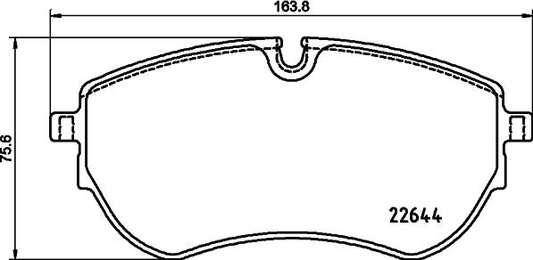 ATE 603877 - Комплект спирачно феродо, дискови спирачки vvparts.bg