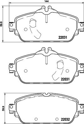 Cobreq N-2021 - Комплект спирачно феродо, дискови спирачки vvparts.bg