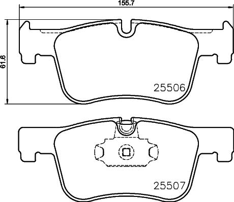 Cobreq N-2076 - Комплект спирачно феродо, дискови спирачки vvparts.bg