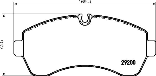 Cobreq N-745P - Комплект спирачно феродо, дискови спирачки vvparts.bg