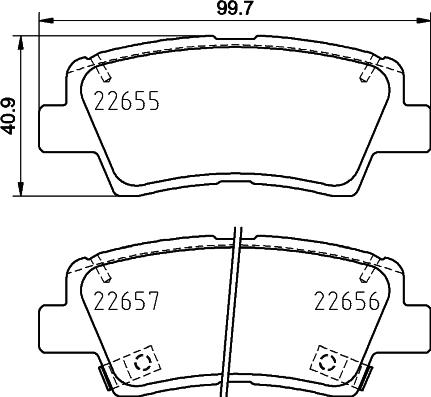 Cobreq N-2108 - Комплект спирачно феродо, дискови спирачки vvparts.bg