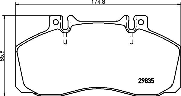 Cobreq N-705 - Комплект спирачно феродо, дискови спирачки vvparts.bg