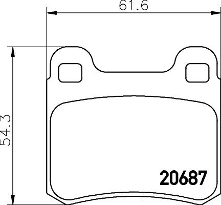 Cobreq N-724 - Комплект спирачно феродо, дискови спирачки vvparts.bg