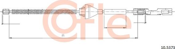 Cofle 92.10.5373 - Жило, ръчна спирачка vvparts.bg