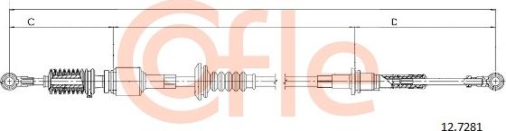 Cofle 92.12.7281 - Въжен механизъм, ръчна трансмисия vvparts.bg