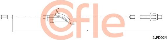Cofle 92.1.FD024 - Жило, ръчна спирачка vvparts.bg