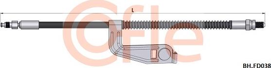 Cofle 92.BH.FD038 - Спирачен маркуч vvparts.bg