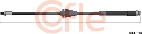 Cofle 92.BH.FI014 - Спирачен маркуч vvparts.bg