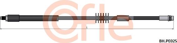 Cofle 92.BH.PE025 - Спирачен маркуч vvparts.bg