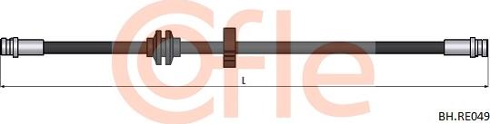 Cofle 92.BH.RE049 - Спирачен маркуч vvparts.bg