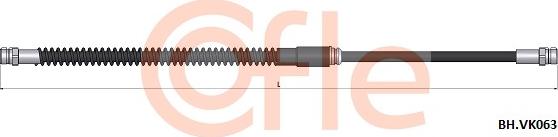 Cofle 92.BH.VK063 - Спирачен маркуч vvparts.bg