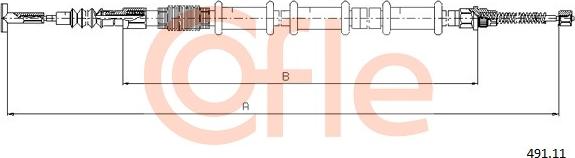 Cofle 491.11 - Жило, ръчна спирачка vvparts.bg