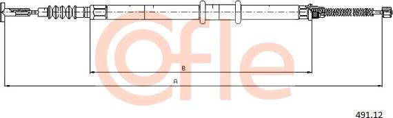 Cofle 491.12 - Жило, ръчна спирачка vvparts.bg