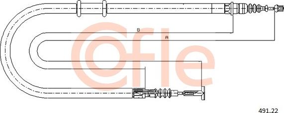 Cofle 491.22 - Жило, ръчна спирачка vvparts.bg