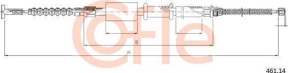 Cofle 461.14 - Жило, ръчна спирачка vvparts.bg