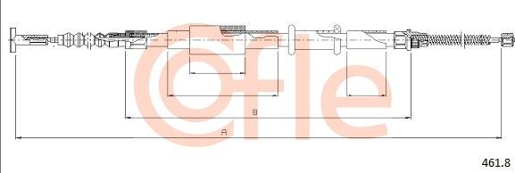 Cofle 461.8 - Жило, ръчна спирачка vvparts.bg