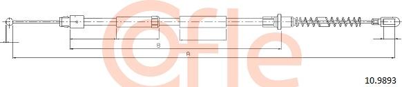 Cofle 10.9893 - Жило, ръчна спирачка vvparts.bg