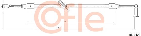 Cofle 10.9865 - Жило, ръчна спирачка vvparts.bg