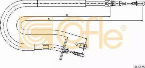 RIDER RD.4442270280 - Жило, ръчна спирачка vvparts.bg