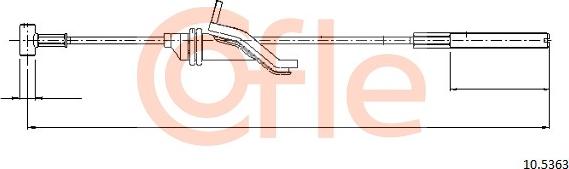 Cofle 10.5363 - Жило, ръчна спирачка vvparts.bg