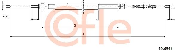 Cofle 10.6541 - Жило, ръчна спирачка vvparts.bg