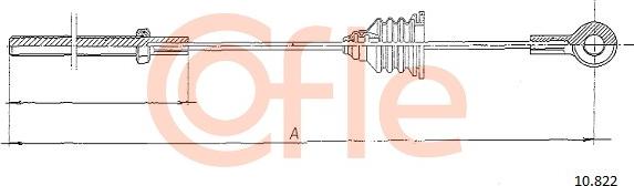 Cofle 10.822 - Жило, ръчна спирачка vvparts.bg