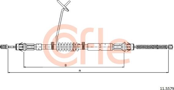 Cofle 11.5579 - Жило, ръчна спирачка vvparts.bg
