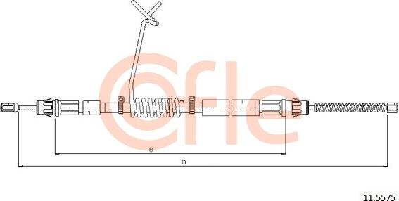 Cofle 11.5575 - Жило, ръчна спирачка vvparts.bg