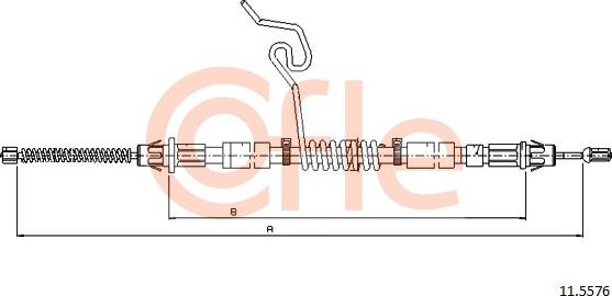 Cofle 11.5576 - Жило, ръчна спирачка vvparts.bg