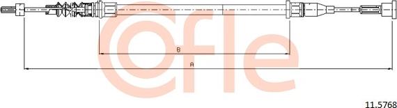 Cofle 11.5768 - Жило, ръчна спирачка vvparts.bg