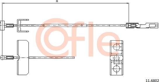 Cofle 11.6802 - Жило, ръчна спирачка vvparts.bg