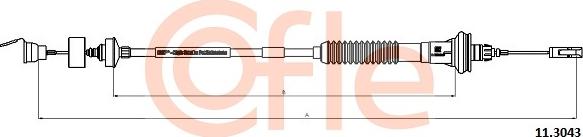 Cofle 11.3043 - Въжен механизъм, задействане на съединителя vvparts.bg